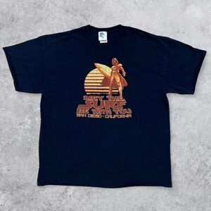 Dark Vader Vintage 90s Surfwear Navy Blue Tee